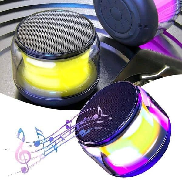Mini Bluetooth Wireless Portable Speaker With Led Light & High Bass Sound
