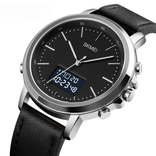 Skmei Men’s Fashion Digital Watch Analog Leather